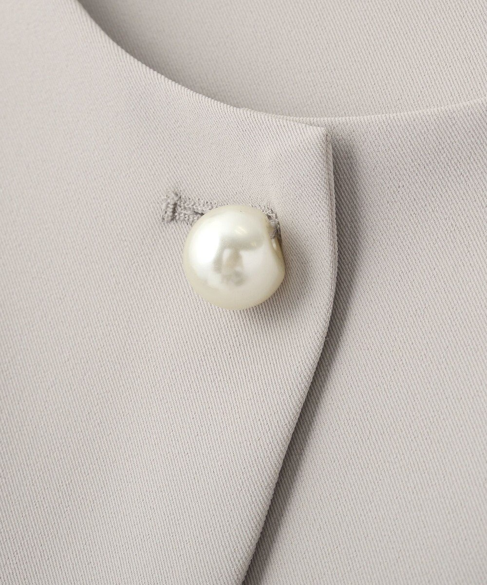 YECCA VECCA パールペプラムジレ 