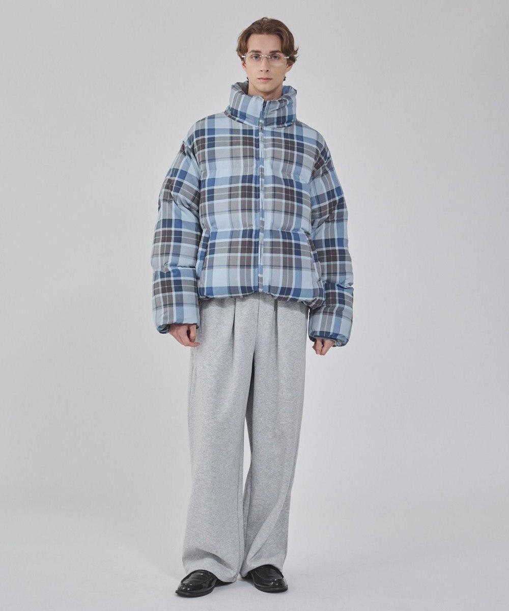 WEGO 【ユニセックス着用ITEM/MLサイズ展開】チェックパファーブルゾン 