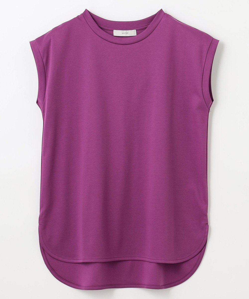 ANY 【汗ジミ防止加工】シルケットスムースノースリーブプルオーバー 