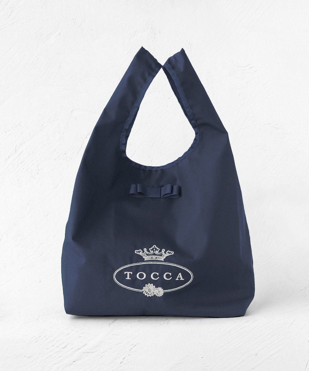 TOCCA 【WEB＆一部店舗限定】【折り畳み収納可能】POINT OF RIBBON ECOBAG エコバッグ 