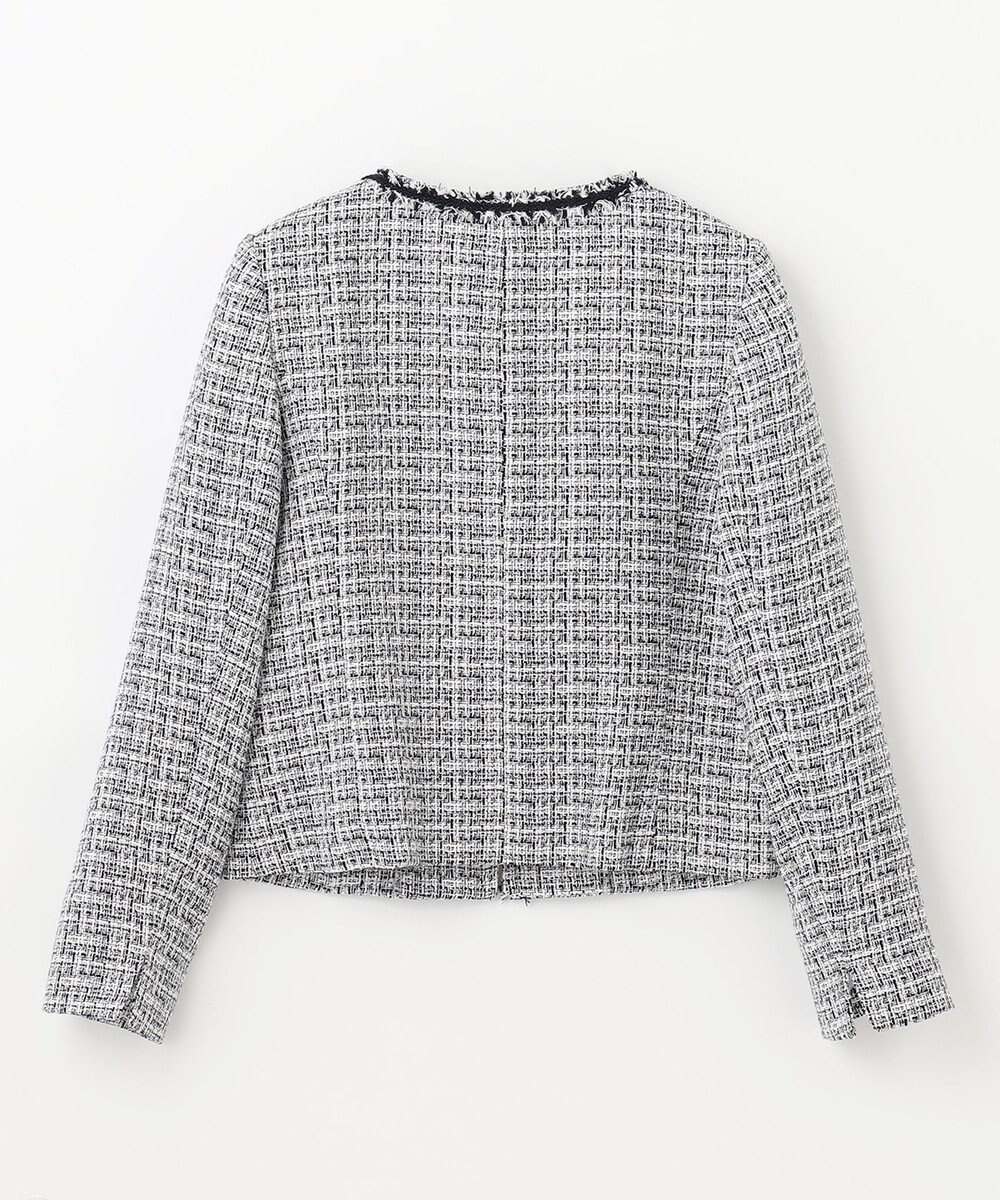 ANY ファンシーラメツイード ノーカラージャケット 