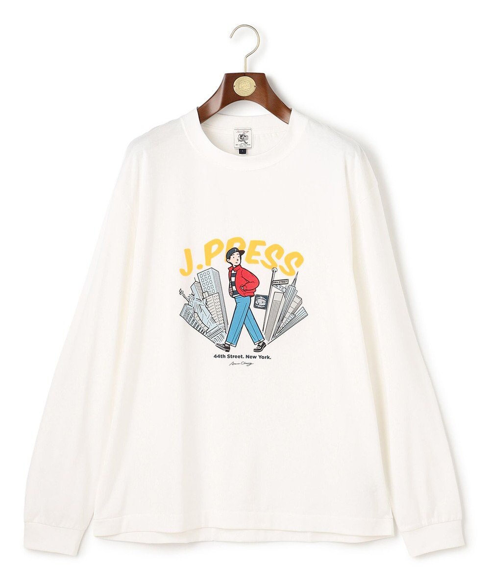 J.PRESS MEN 【AaronChang】【UNISEX】プリントロングスリーブ Tシャツ 