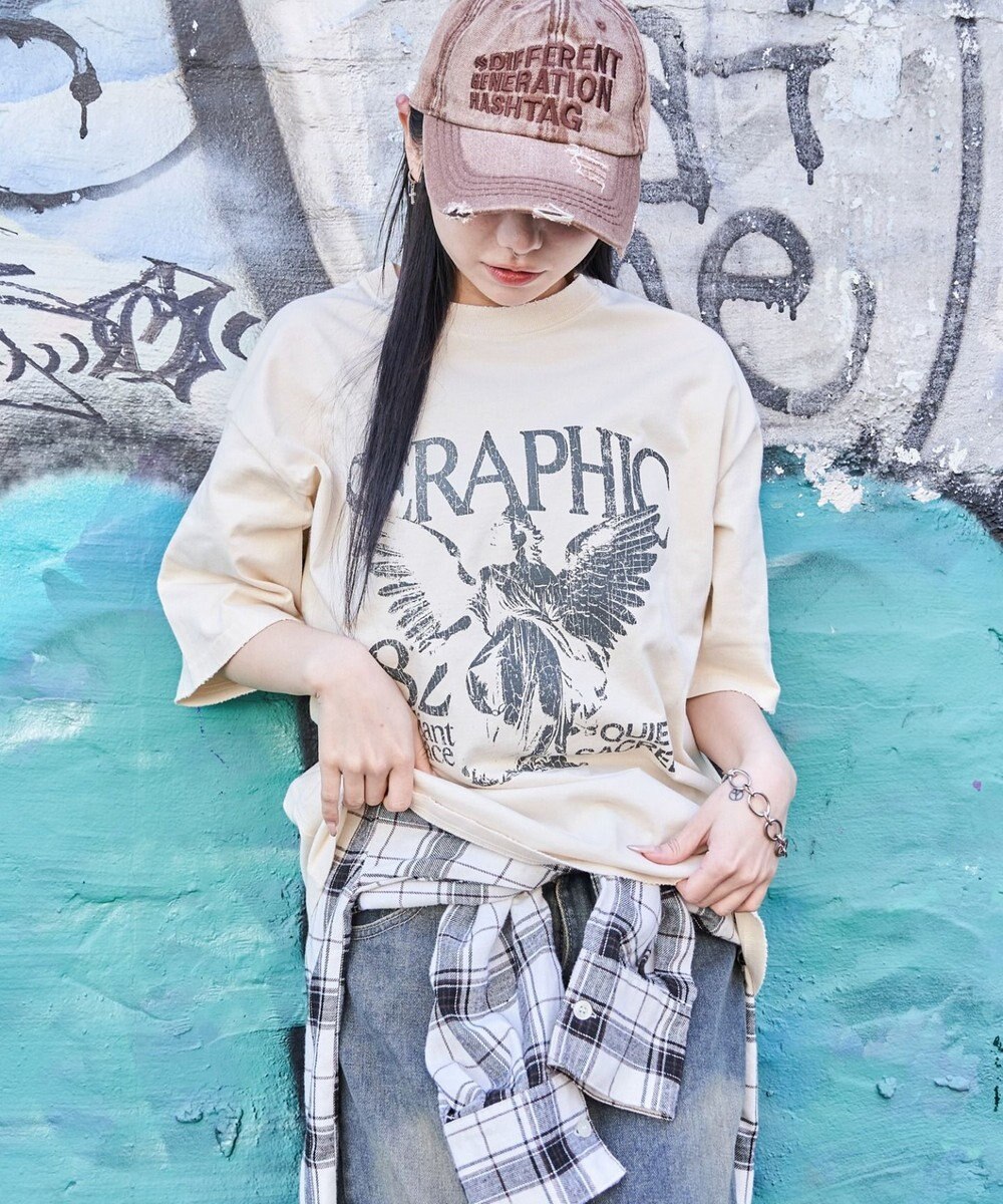 WEGO 【ユニセックス着用ITEM/MLサイズ展開】ブリーチヴィンテージグラフィックT（SS） 