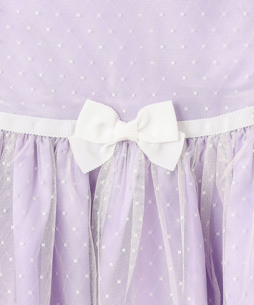 組曲 KIDS 【110-140㎝】チュールドット ドレス 