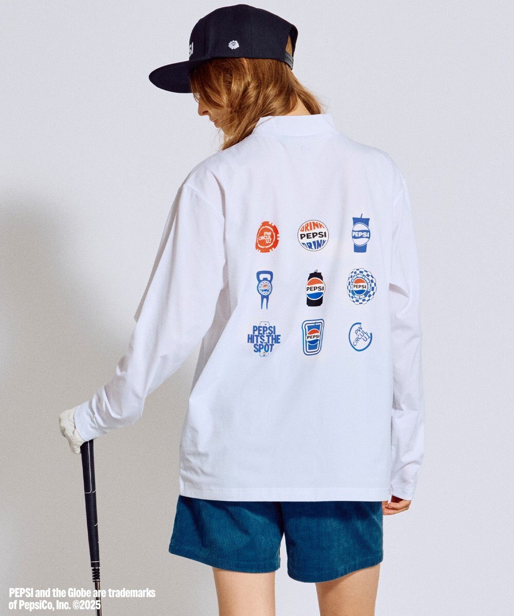 PW CIRCULUS 〈Pepsiコラボ〉【UNISEX】Pepsi 9-LOGO モックネック　ロングT 
