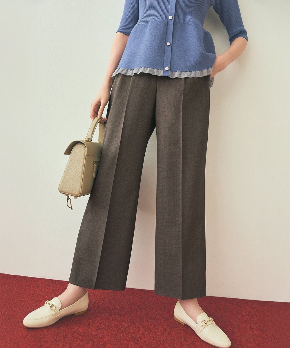 ANY SIS S ウーステッドエステル ワイドパンツ 