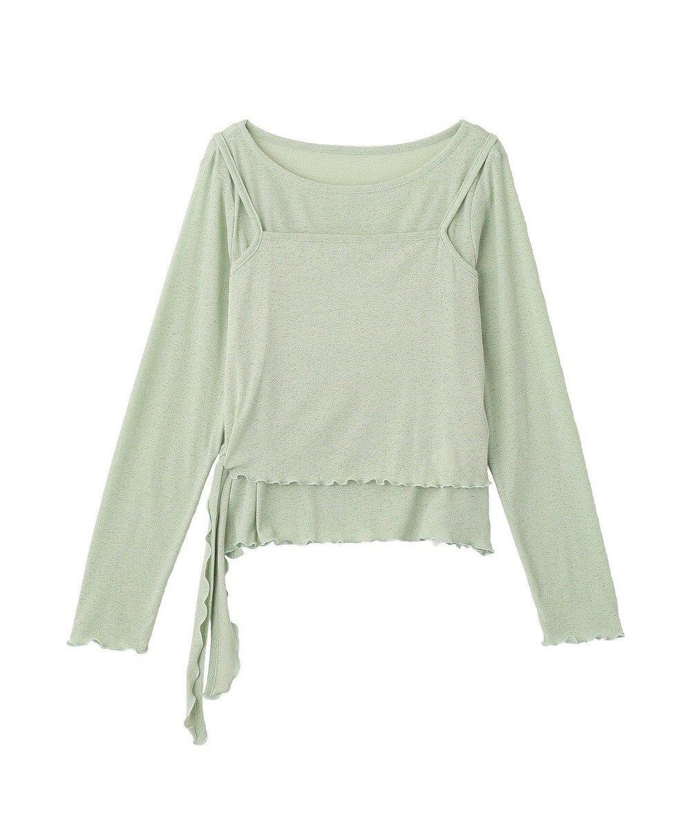 earth music&ecology 【SET2点】ツイストキャミレイヤードカットソー 