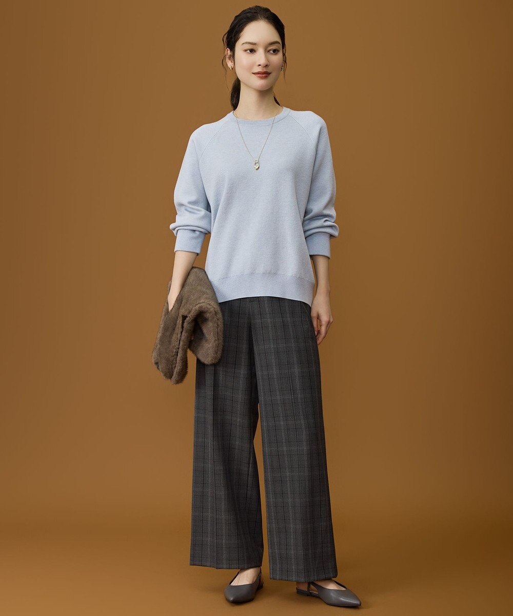 自由区 S 【カタログ掲載】スムージーラグランスリーブ ニット 