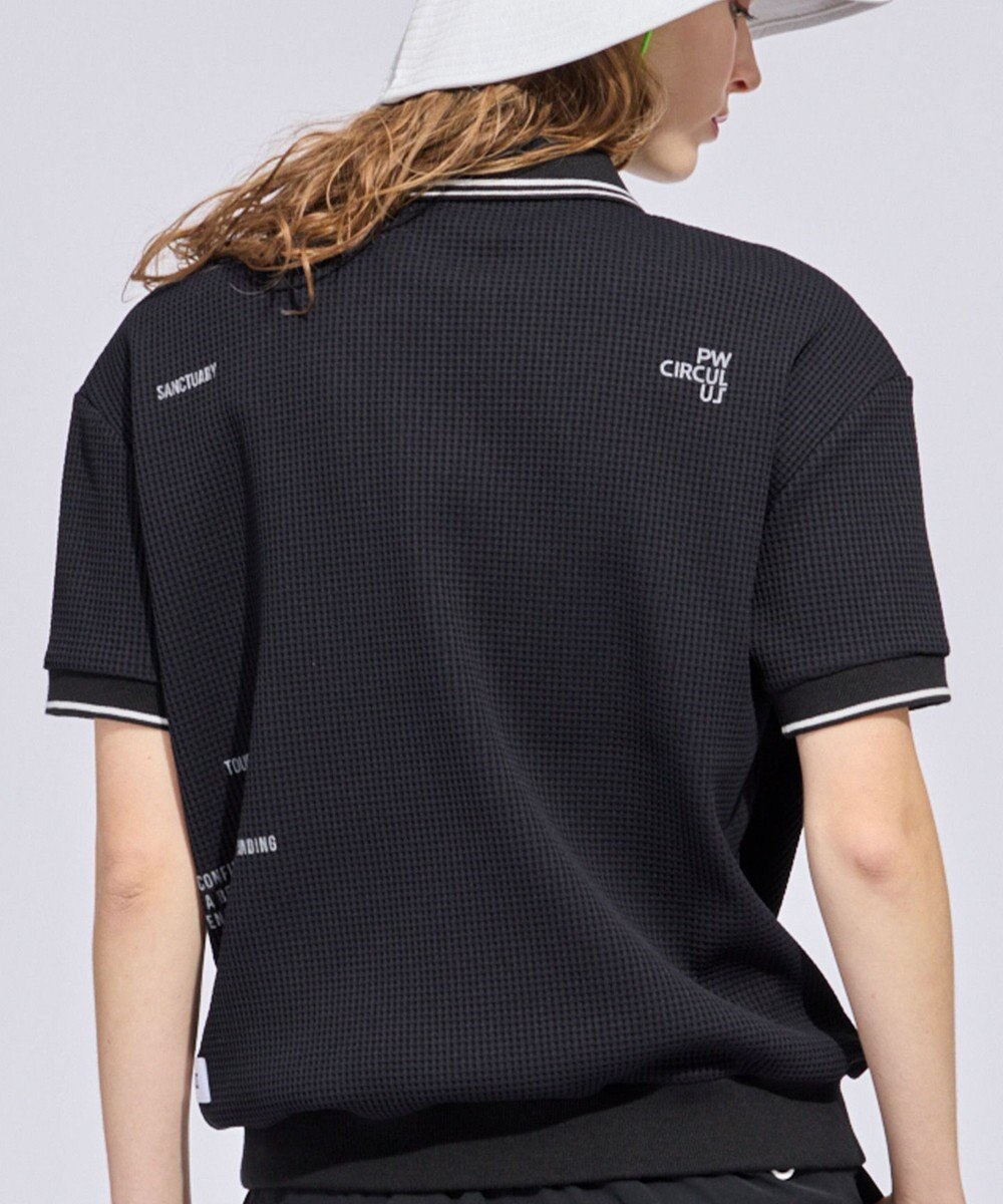 PW CIRCULUS 【WOMEN】ワッフルハーフジップポロ 2026年モデル ゴルフウェア レディース 
