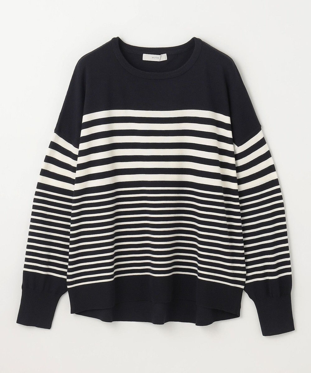 ANY 【洗濯機可】ボーダーニット 