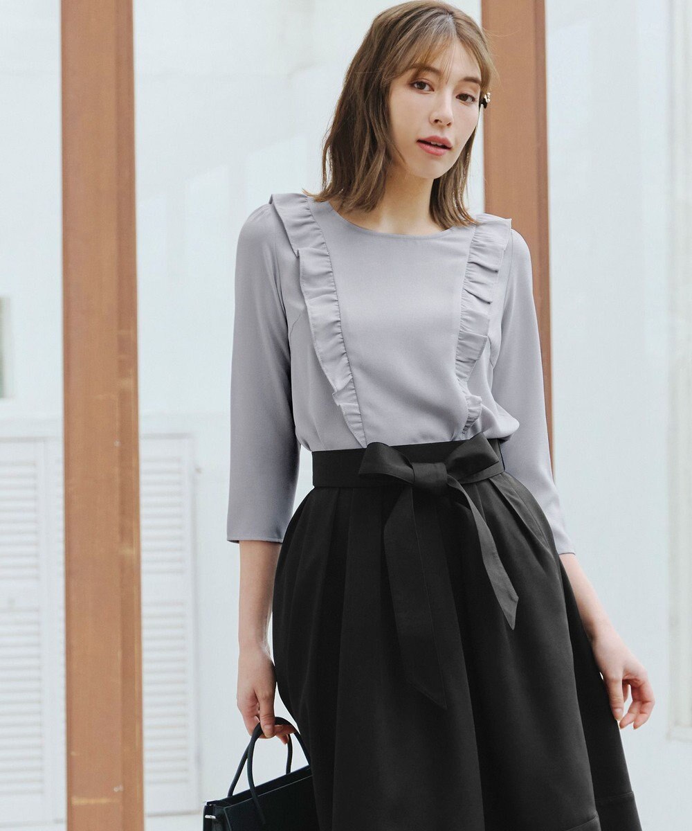 Tiaclasse 【洗える】フリルブラウス 