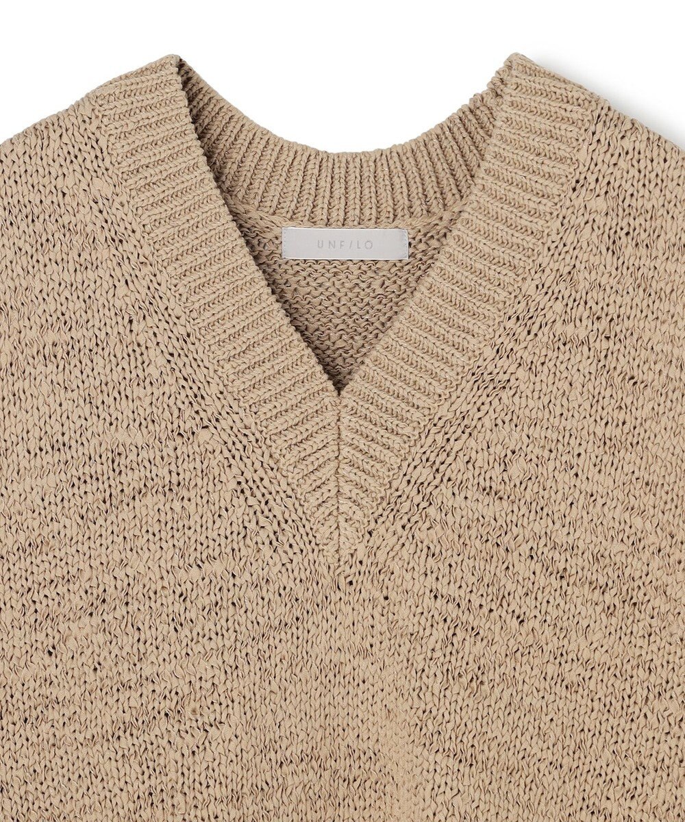 UNFILO テープヤーンニット ベスト 