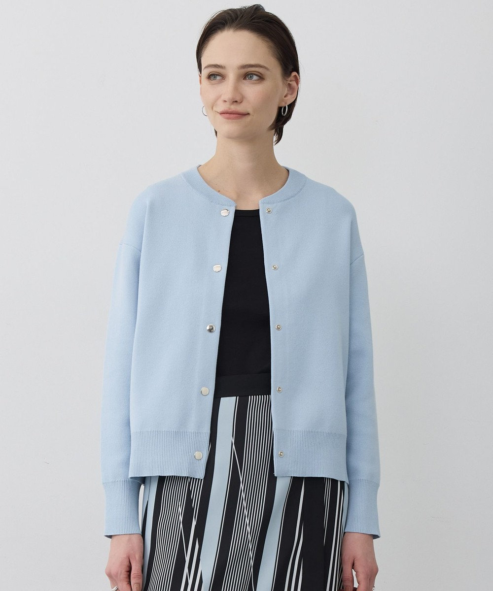 ICB L 【先行予約】 コットンポリエステルスムース カーディガン 