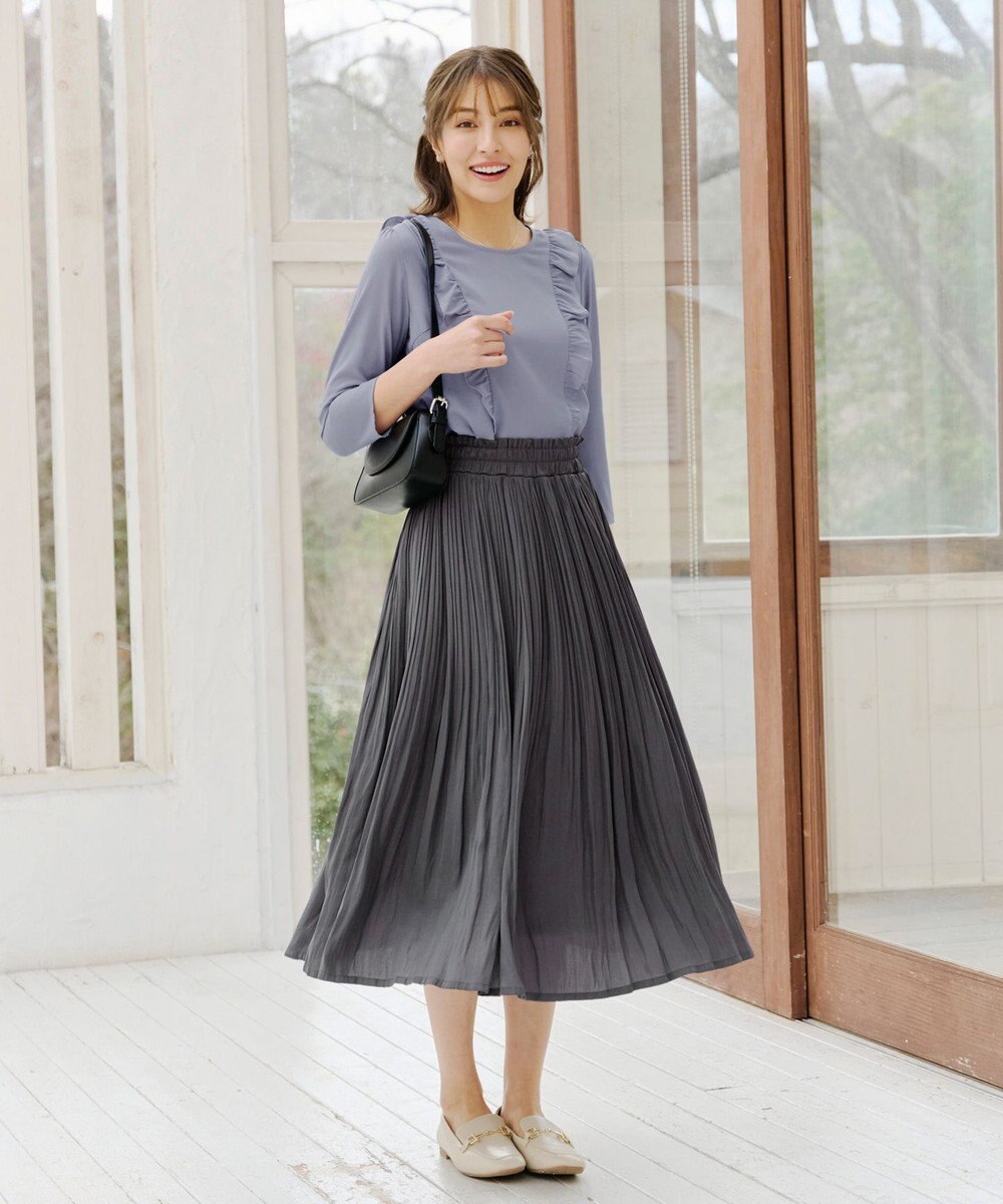 Tiaclasse 【洗える】フリルブラウス 