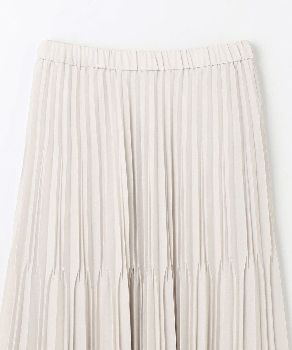 ANY 【ウエストゴム】2段プリーツスカート 