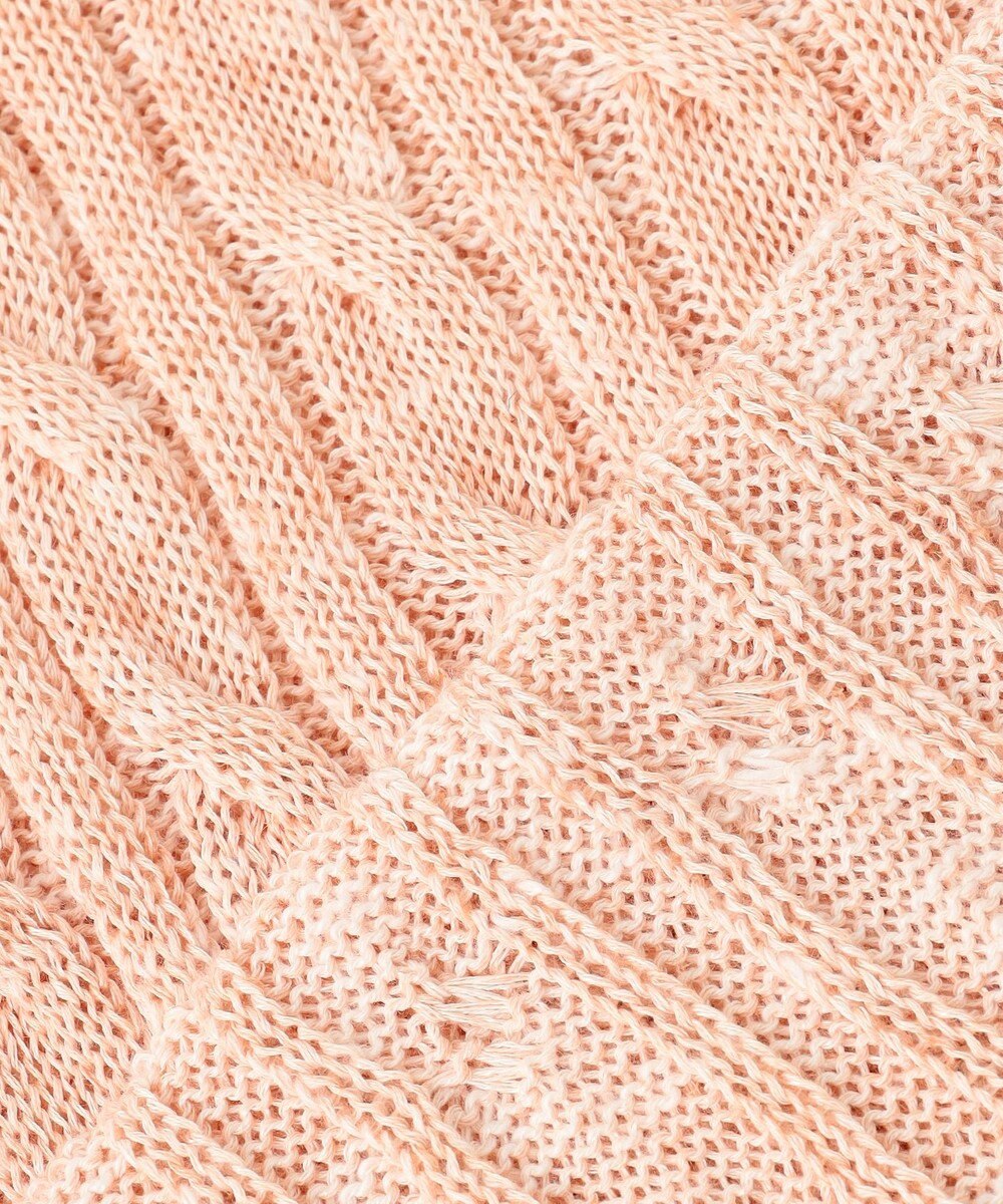 J.PRESS LADIES 【洗える】MIX COLOR SLUB ケーブル ニット 