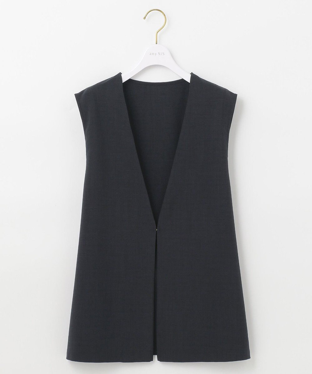 ANY SIS 【セットアップ対応】リネンライク ジレ 