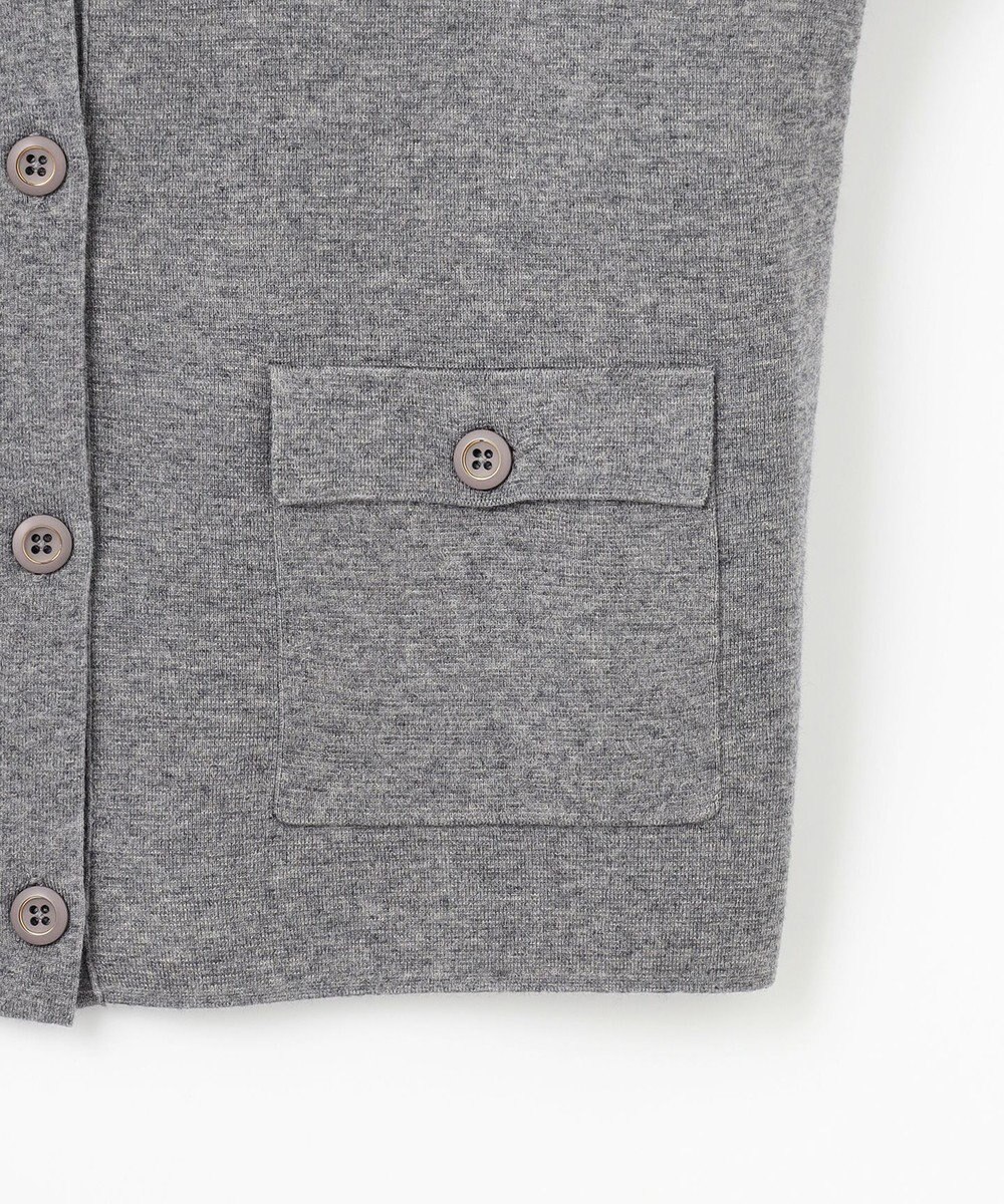 J.PRESS LADIES L 【WEB限定・洗える】WORSTED WOOL クルーネック カーディガン 