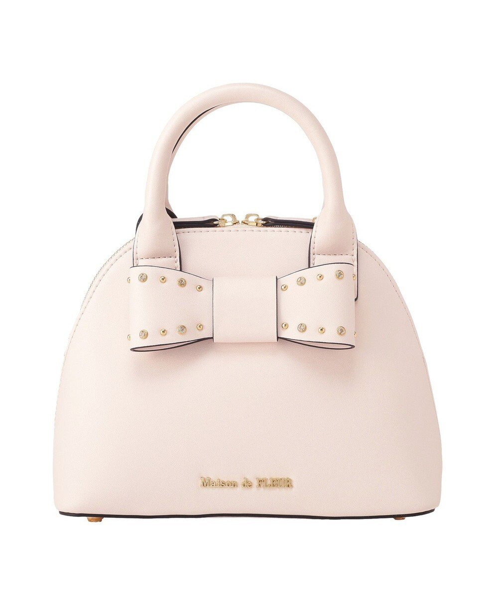 Maison de FLEUR リボンハーフムーン２Ｗａｙバッグ 