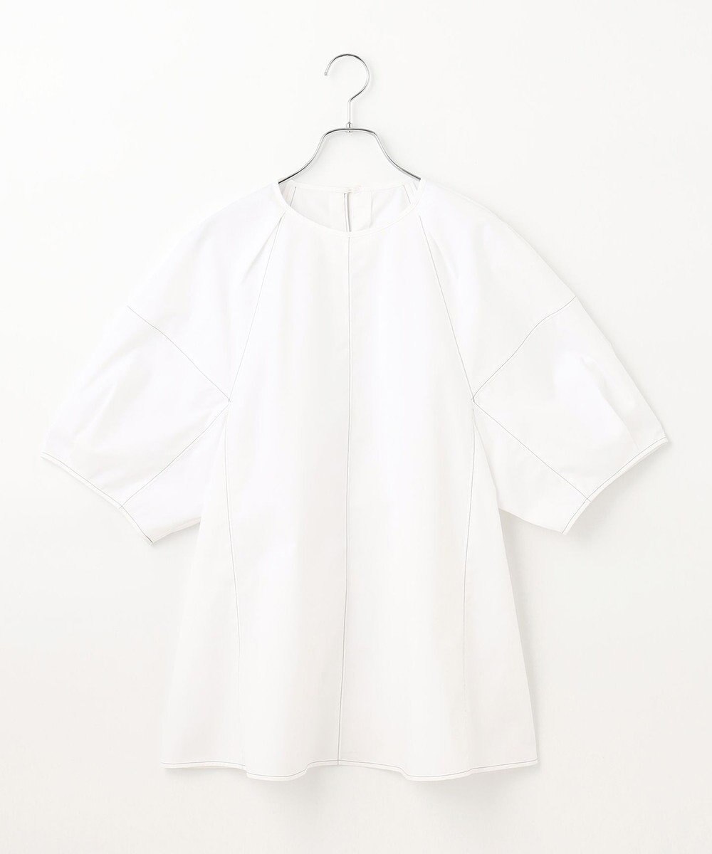 #Newans 【イージーケア】ラグランスリーブステッチブラウス 