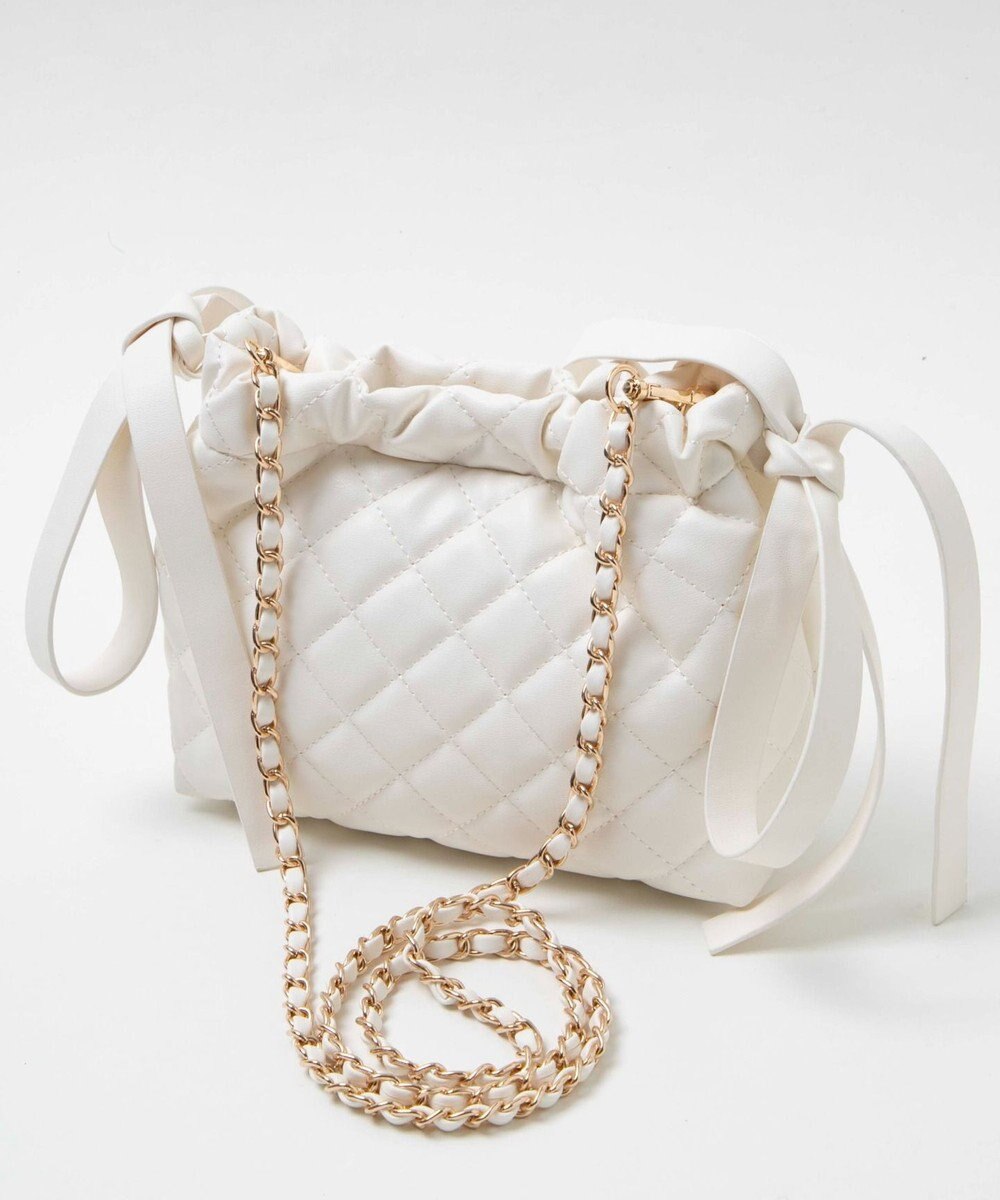 WEGO サイドリボンキルティングショルダー 