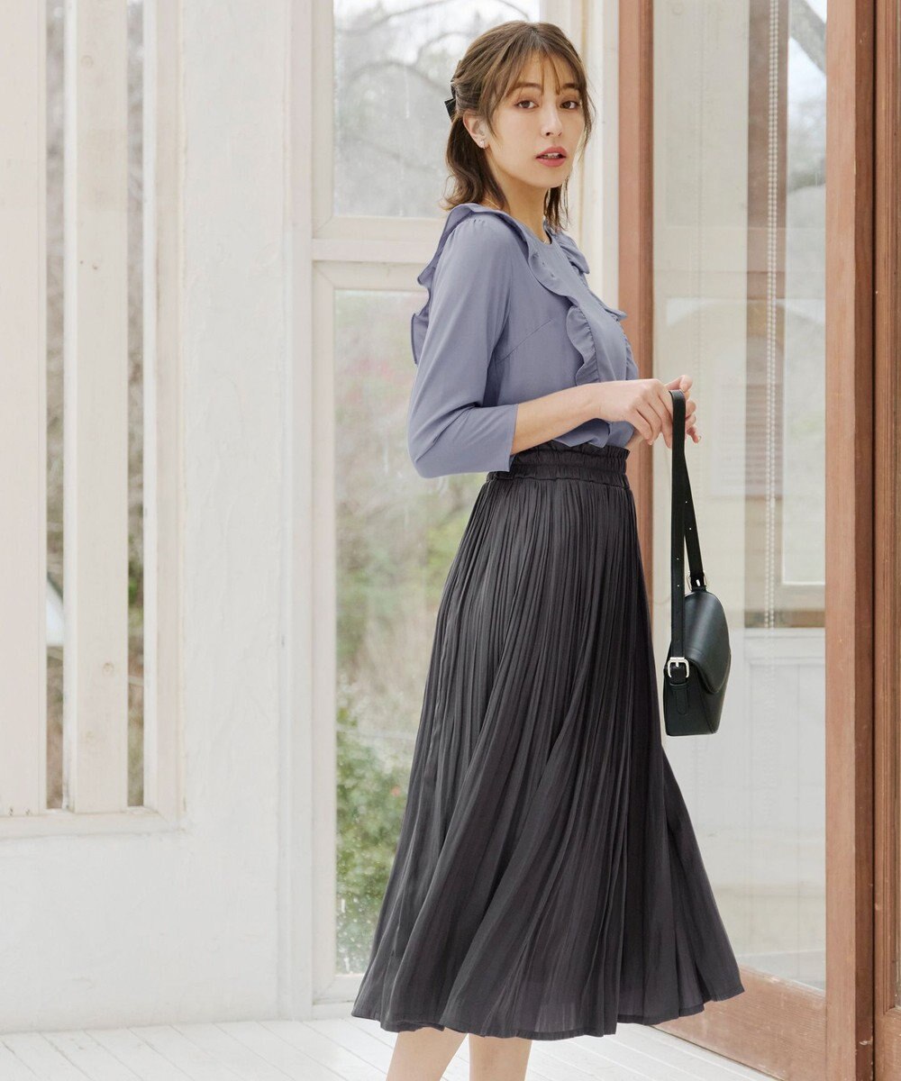 Tiaclasse 【洗える】フリルブラウス 