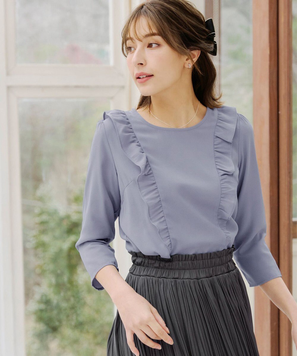 Tiaclasse 【洗える】フリルブラウス 