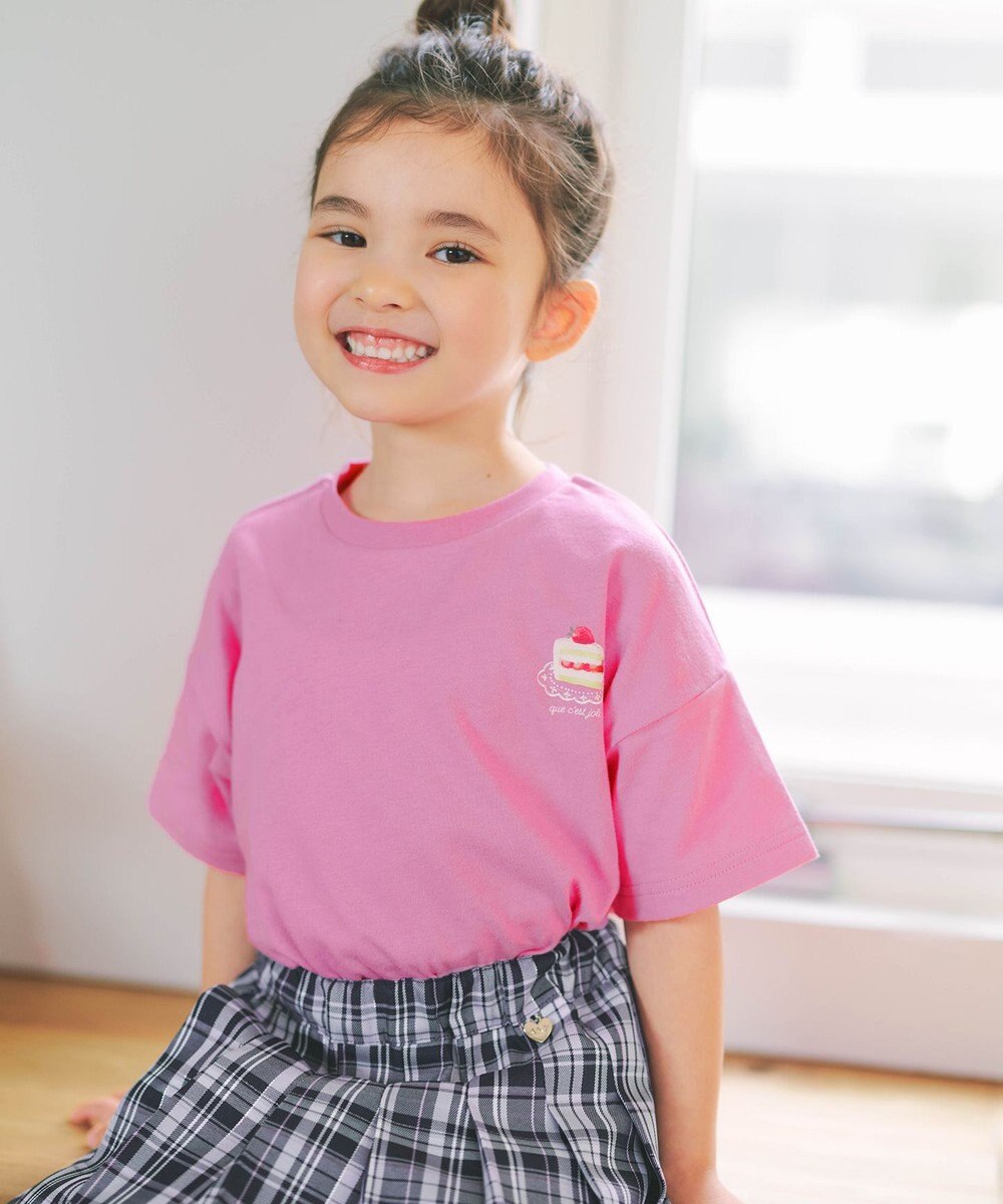 ANY KIDS 【綿100%】バックプリント オーバーサイズTシャツ 