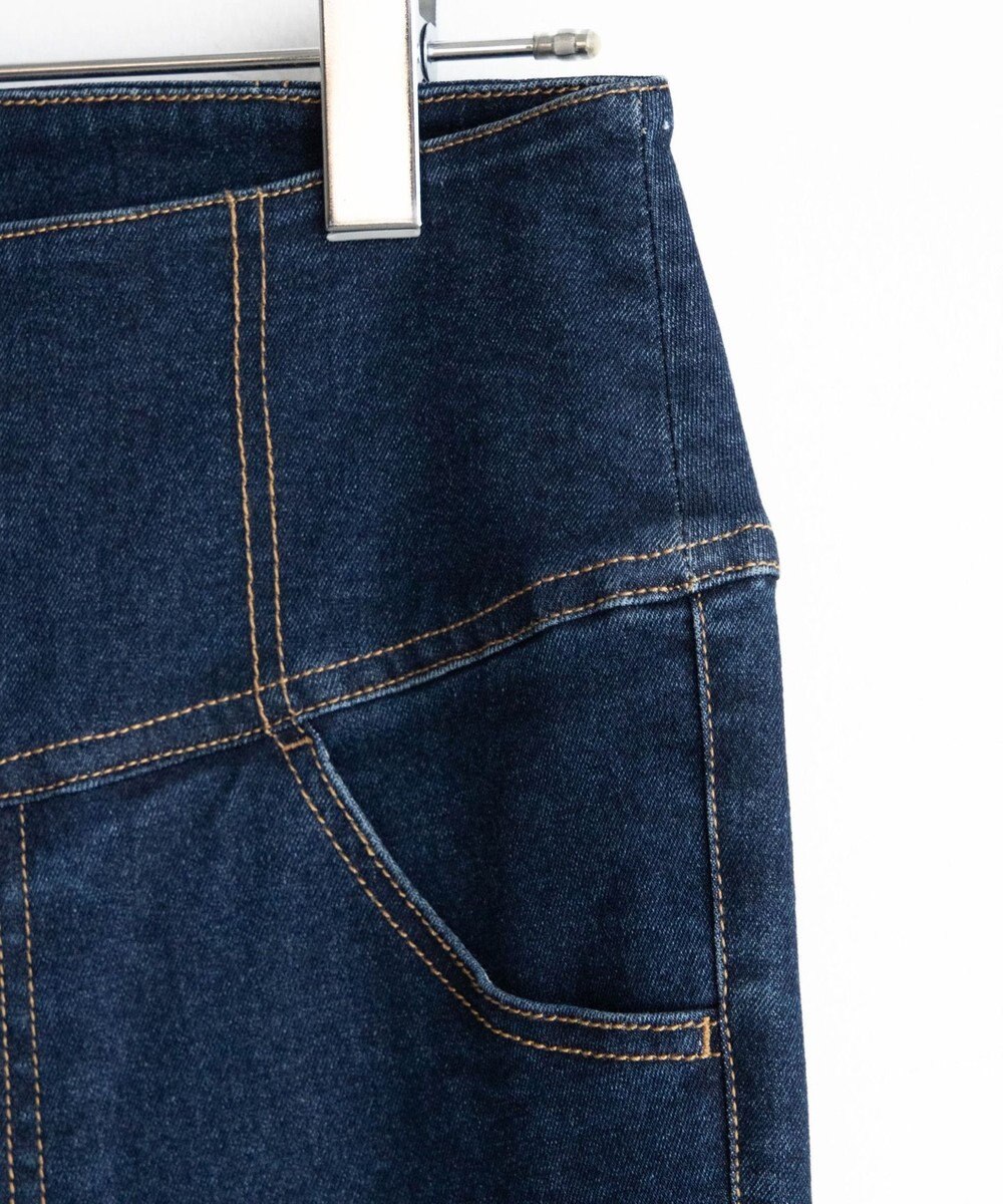 WEGO ハイウエストストレッチデニムフレアパンツ 