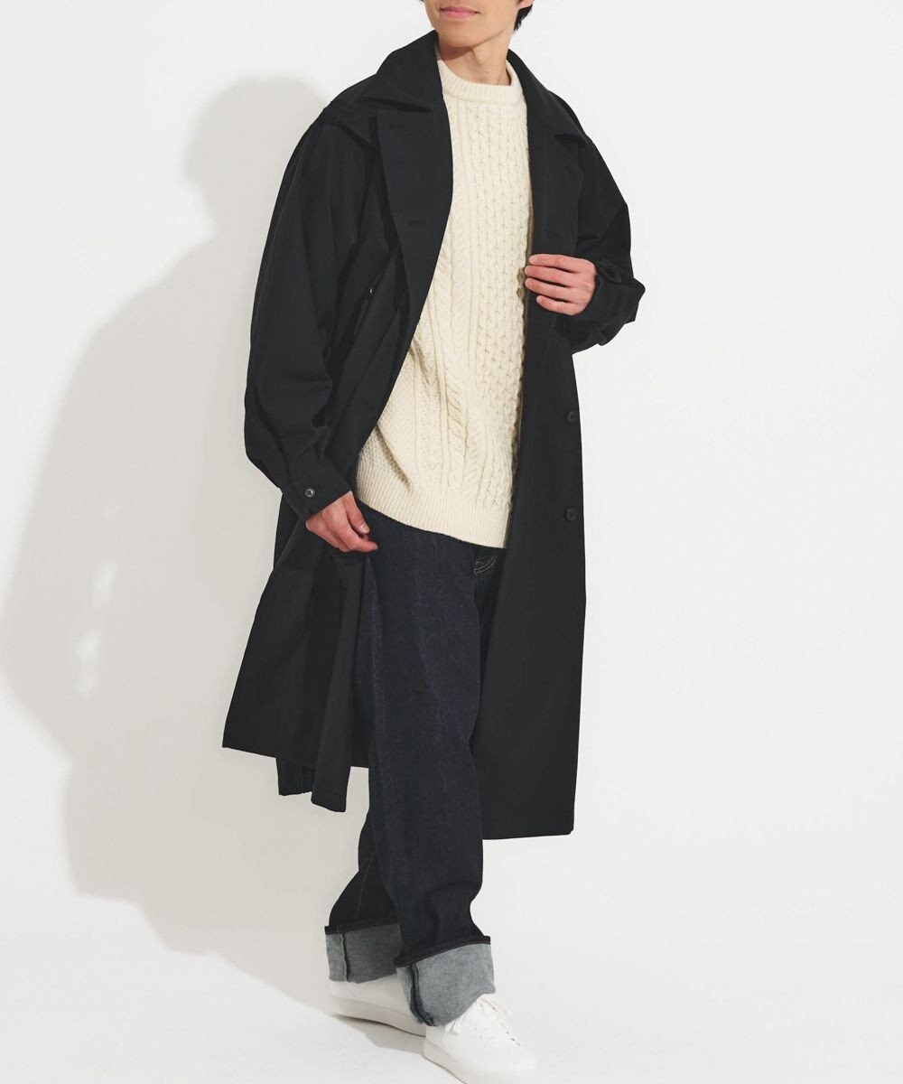 muuc 花粉シールドコート〈国産・綿100%天然素材〉〈ユニセックス・大きいサイズあり〉〈3シーズン〉〈モダンなコクーンシルエット〉 