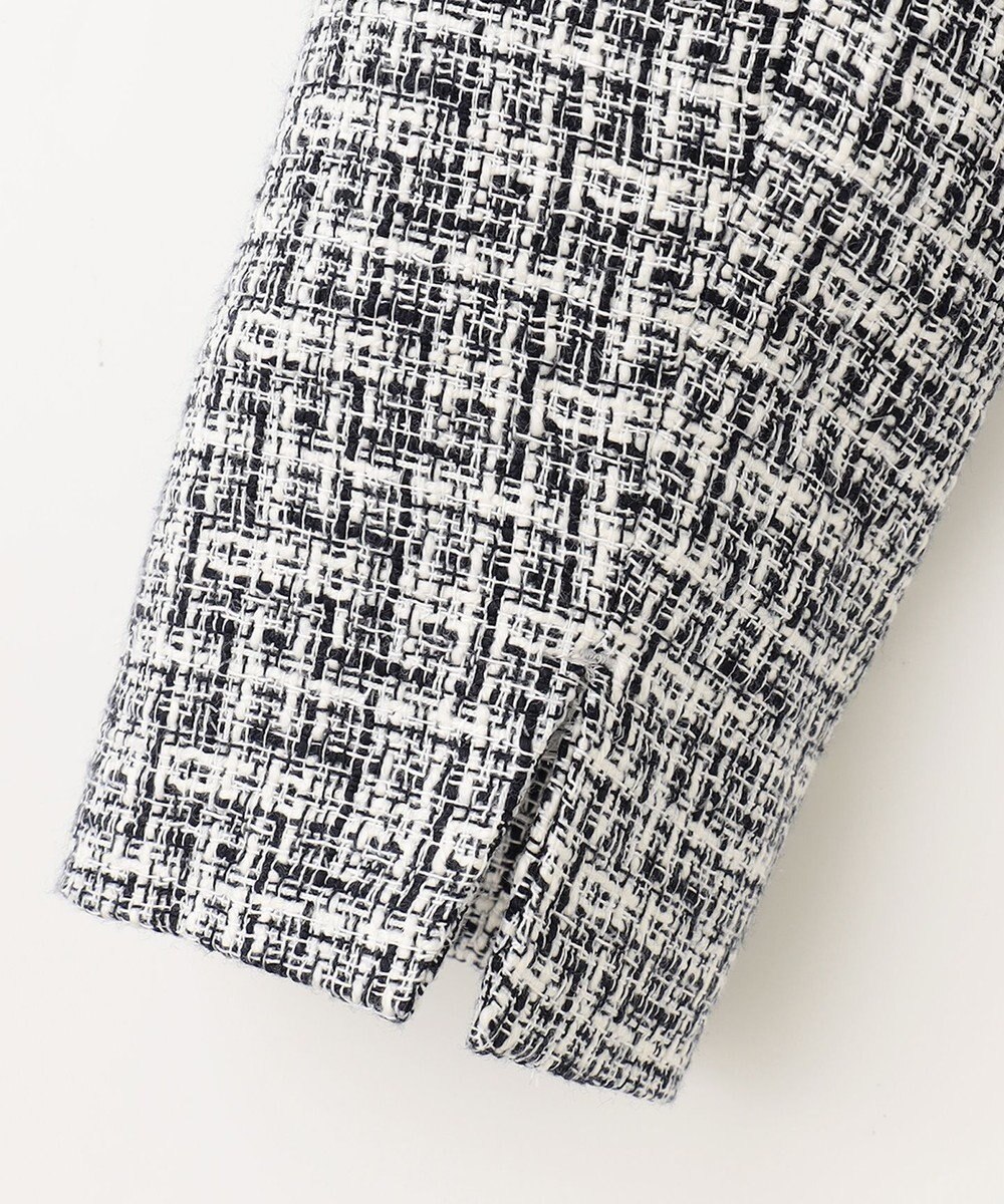 ANY ファンシーラメツイード ノーカラージャケット 