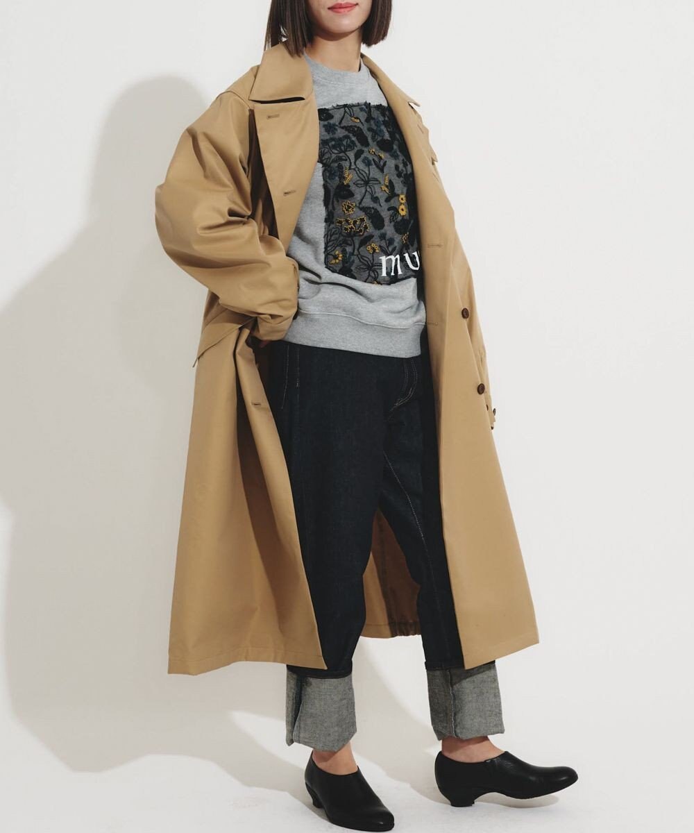 muuc 花粉シールドコート〈国産・綿100%天然素材〉〈ユニセックス・大きいサイズあり〉〈3シーズン〉〈モダンなコクーンシルエット〉 