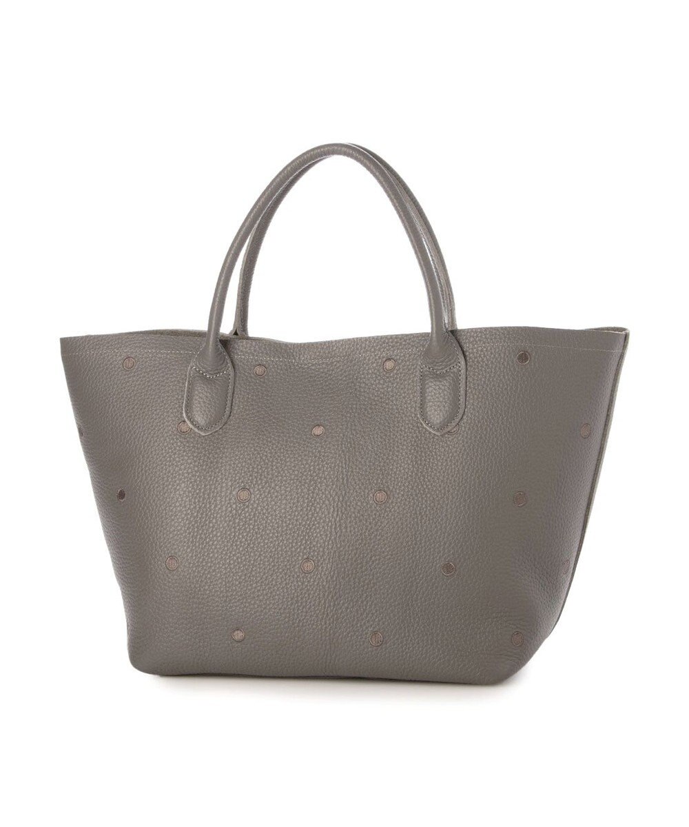 UNBILLION ペルケ perche / 牛革ドット刺繍トートバッグ 