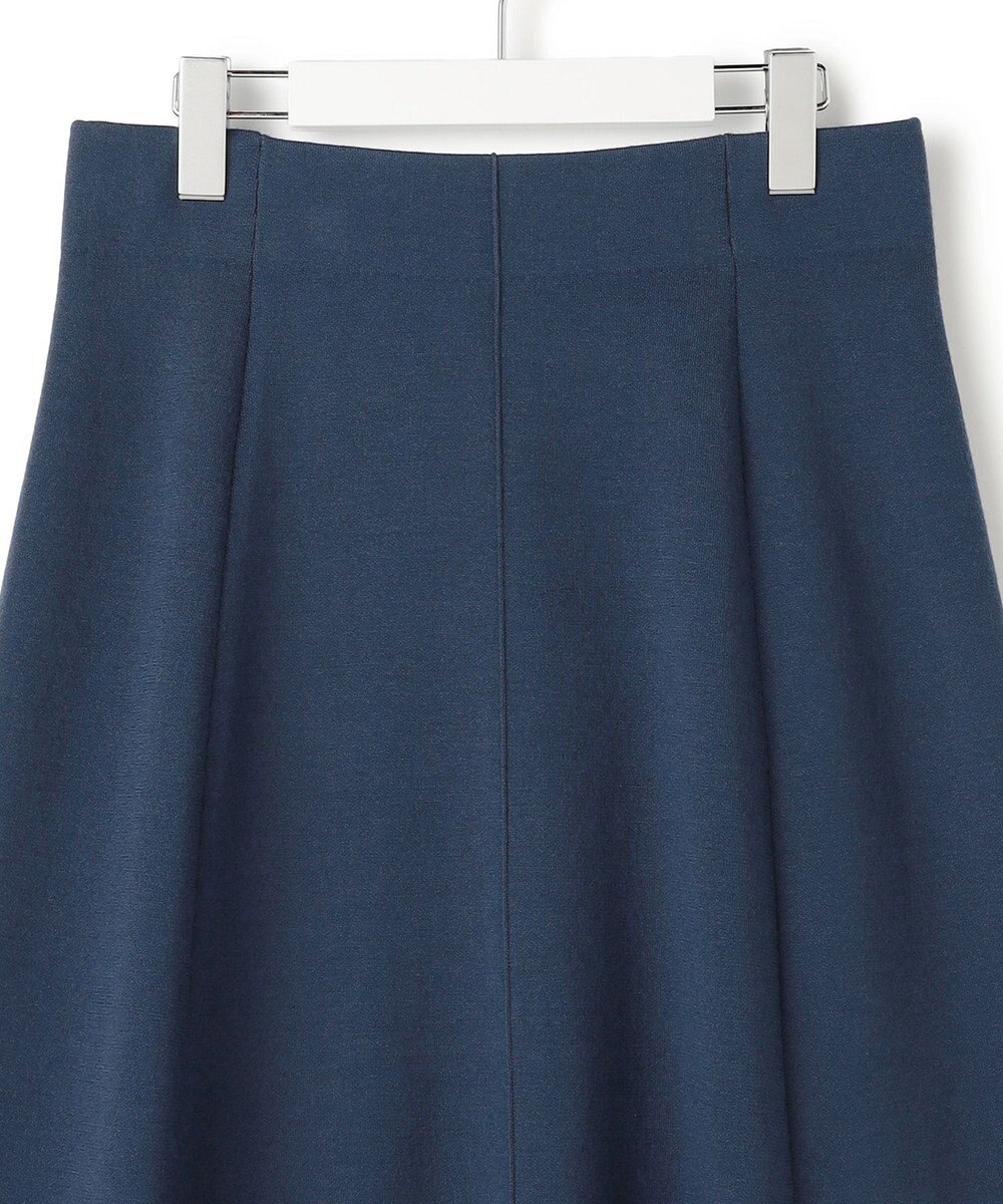 ICB 【洗える】 シルキーウールダブルフェイス ニットフレアスカート 