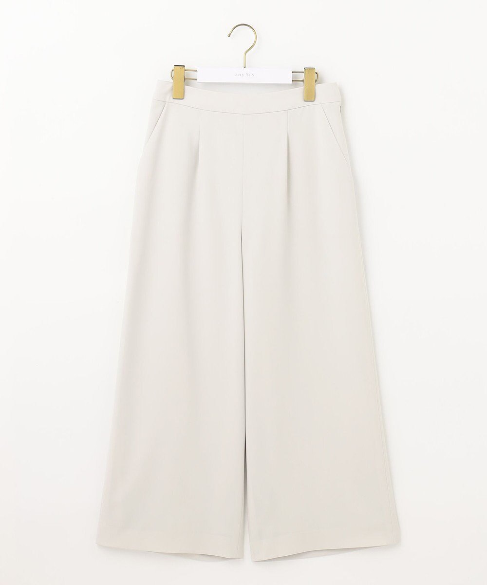ANY SIS 【セットアップ対応】セレモニーダブルクロス ワイド パンツ 