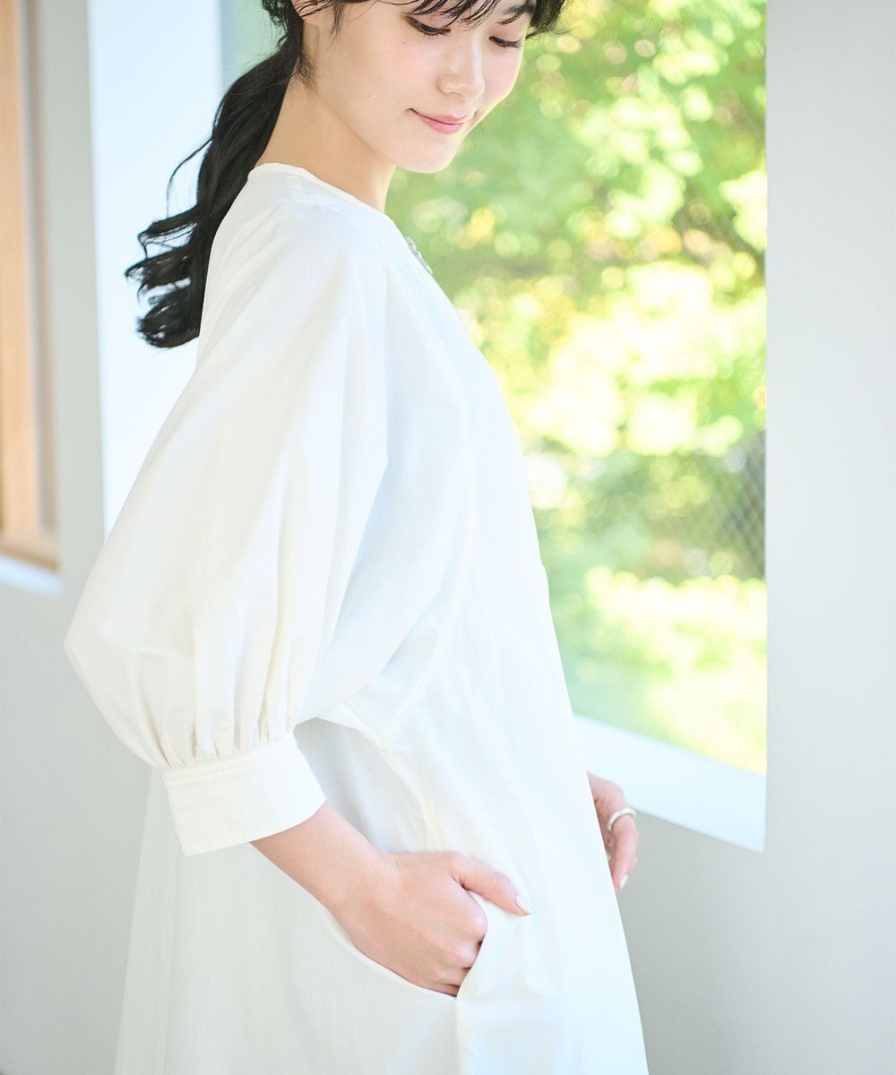 #Newans 【ANSWER for Co-Creation】ジップデザインパフスリーブワンピース 