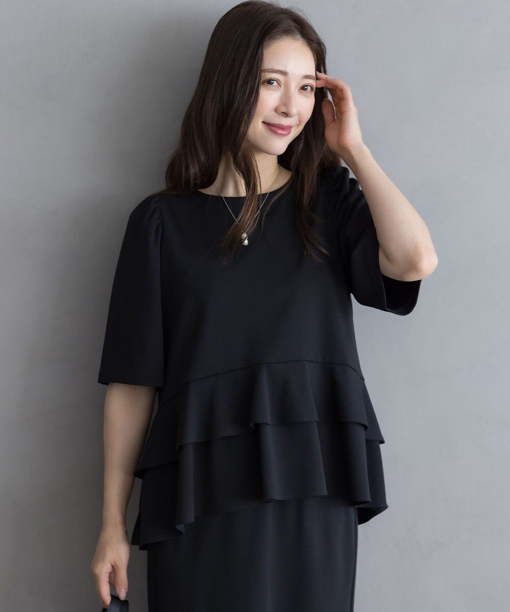 組曲 S ご好評につき追加生産【WEB限定】ジョーゼットジャージーティアード ブラウス 