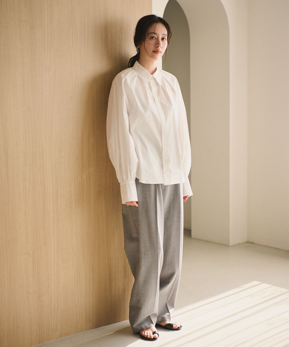 #Newans ボリュームスリーブシャツ 