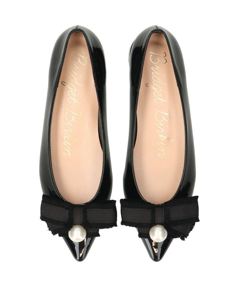 Bridget Birkin 【Bridget Birkin】パールリボンポインテッドパンプス 