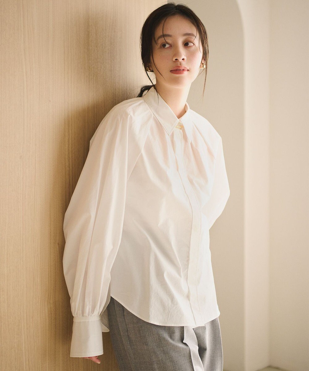 #Newans ボリュームスリーブシャツ 