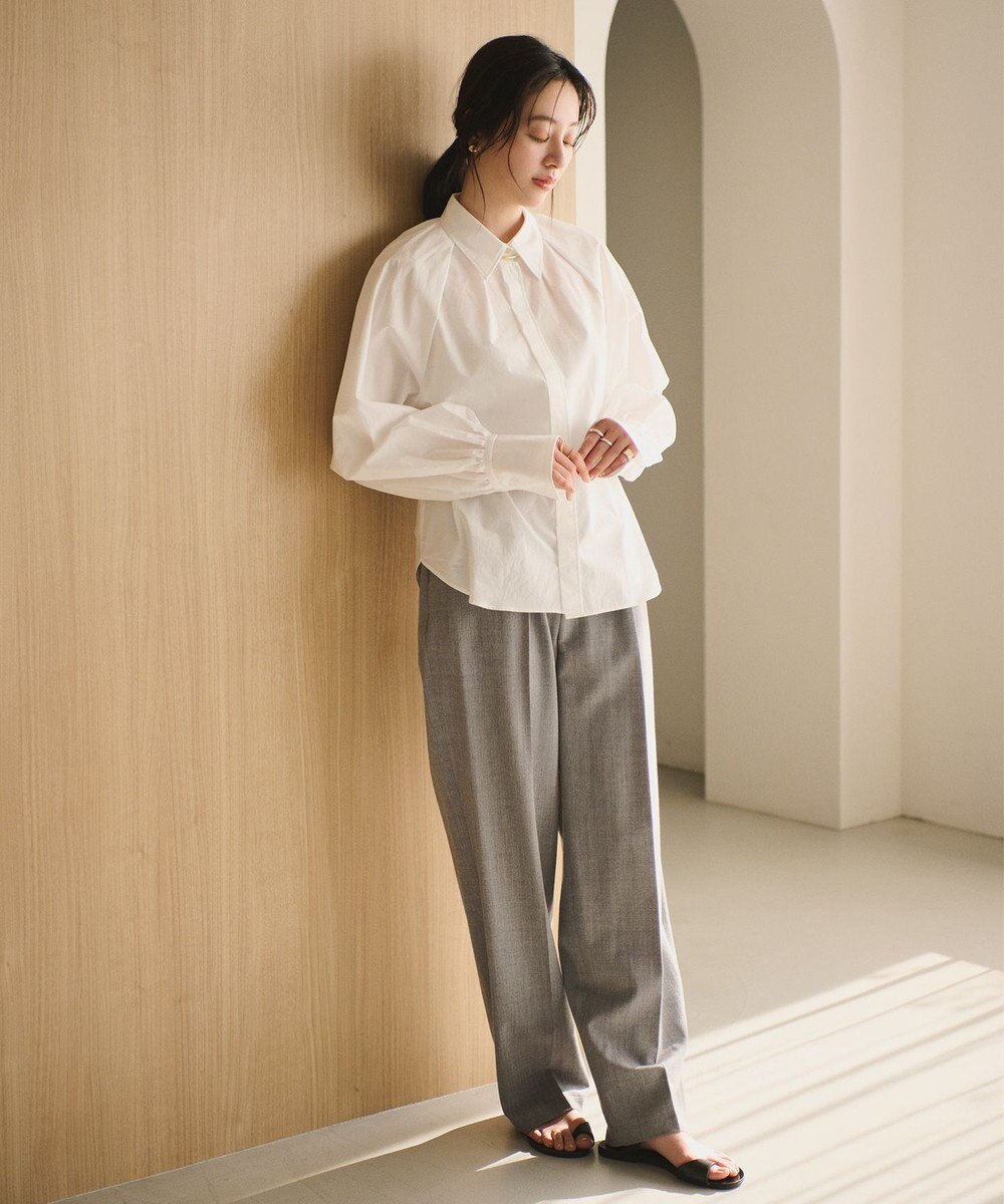 #Newans ボリュームスリーブシャツ 