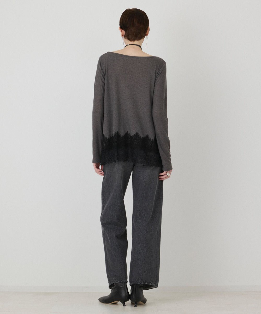 GRACE CONTINENTAL レースヘムテレコカットトップ 