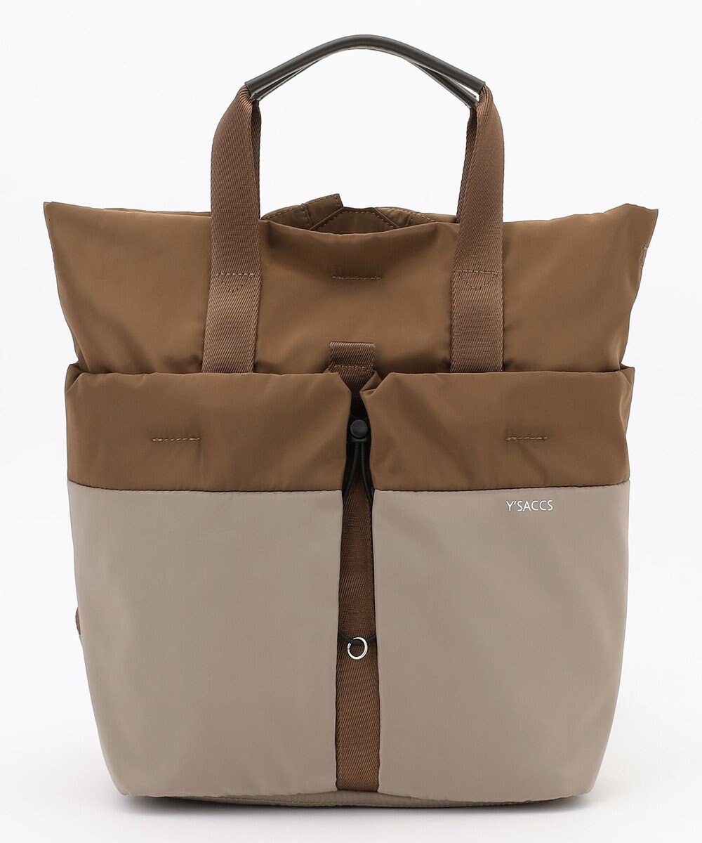Y'SACCS ドローストリング コンビカラーリュックサック 