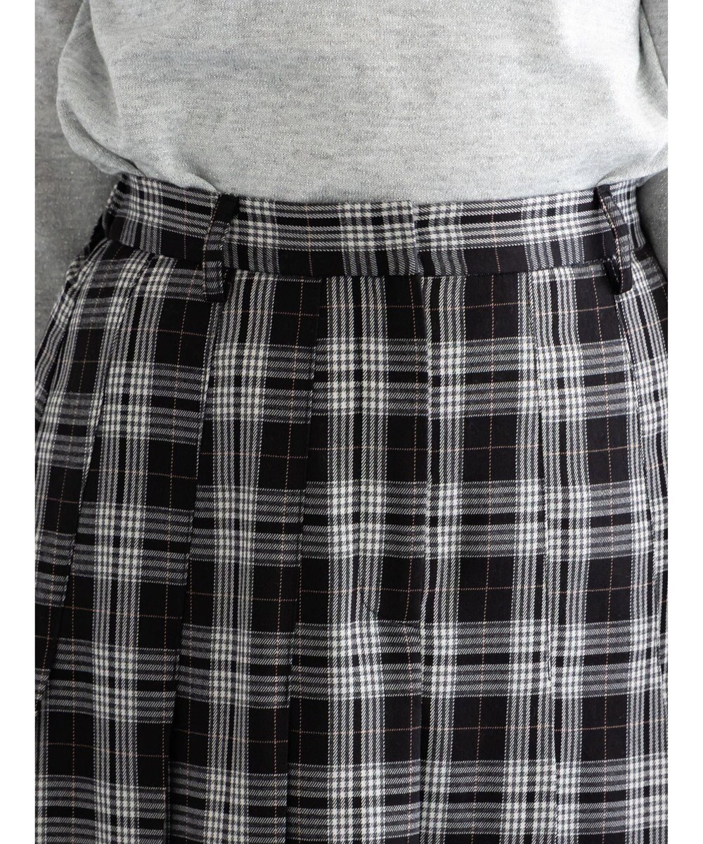 Te chichi チェックアソートロングプリーツスカート 