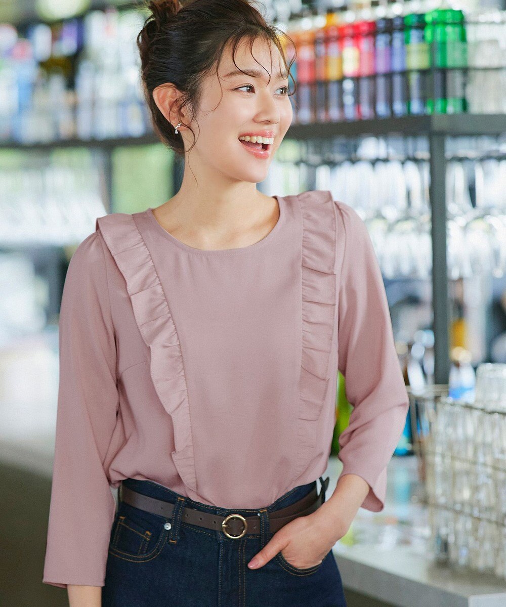 Tiaclasse 【洗える】フリルブラウス 