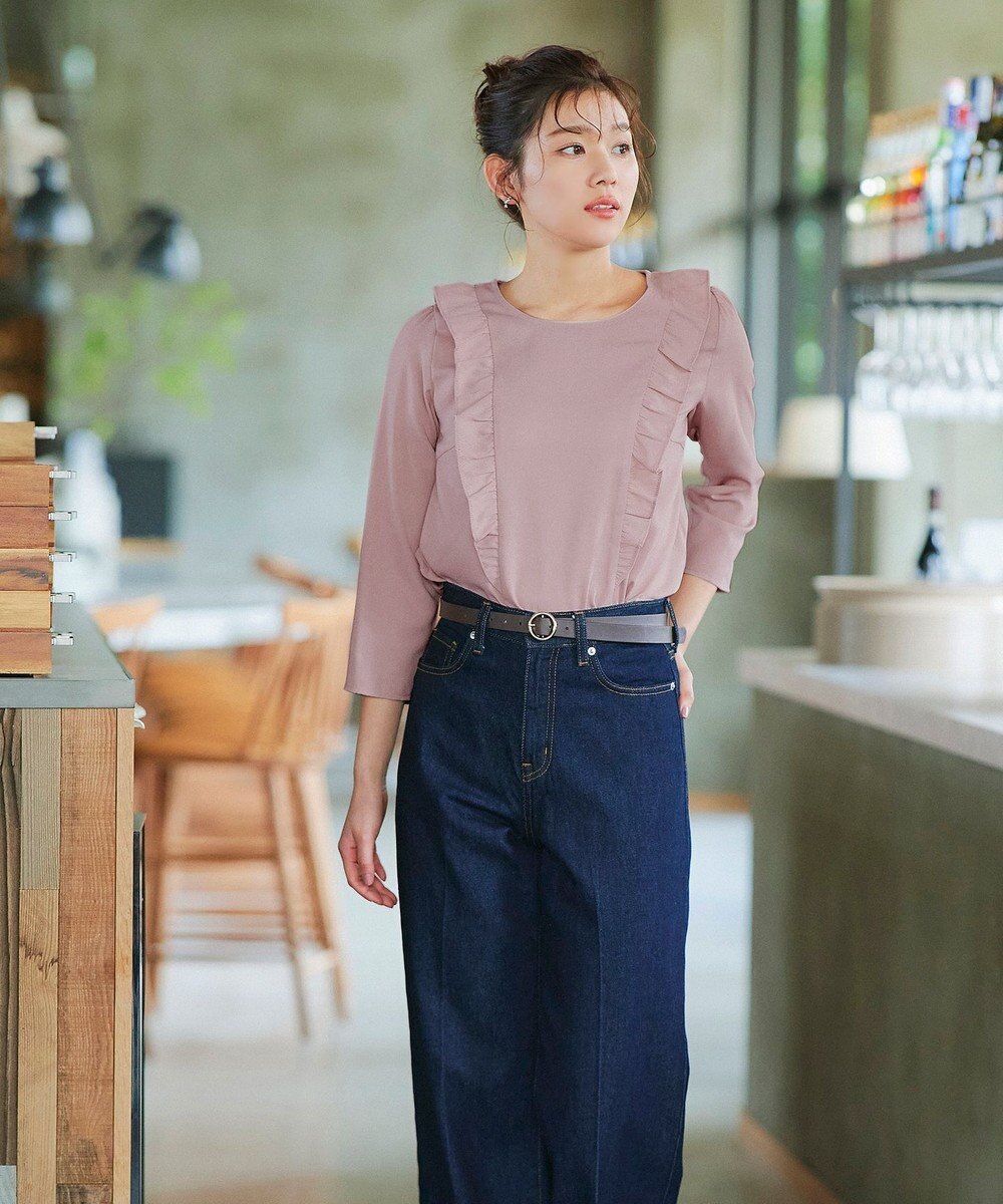 Tiaclasse 【洗える】フリルブラウス 