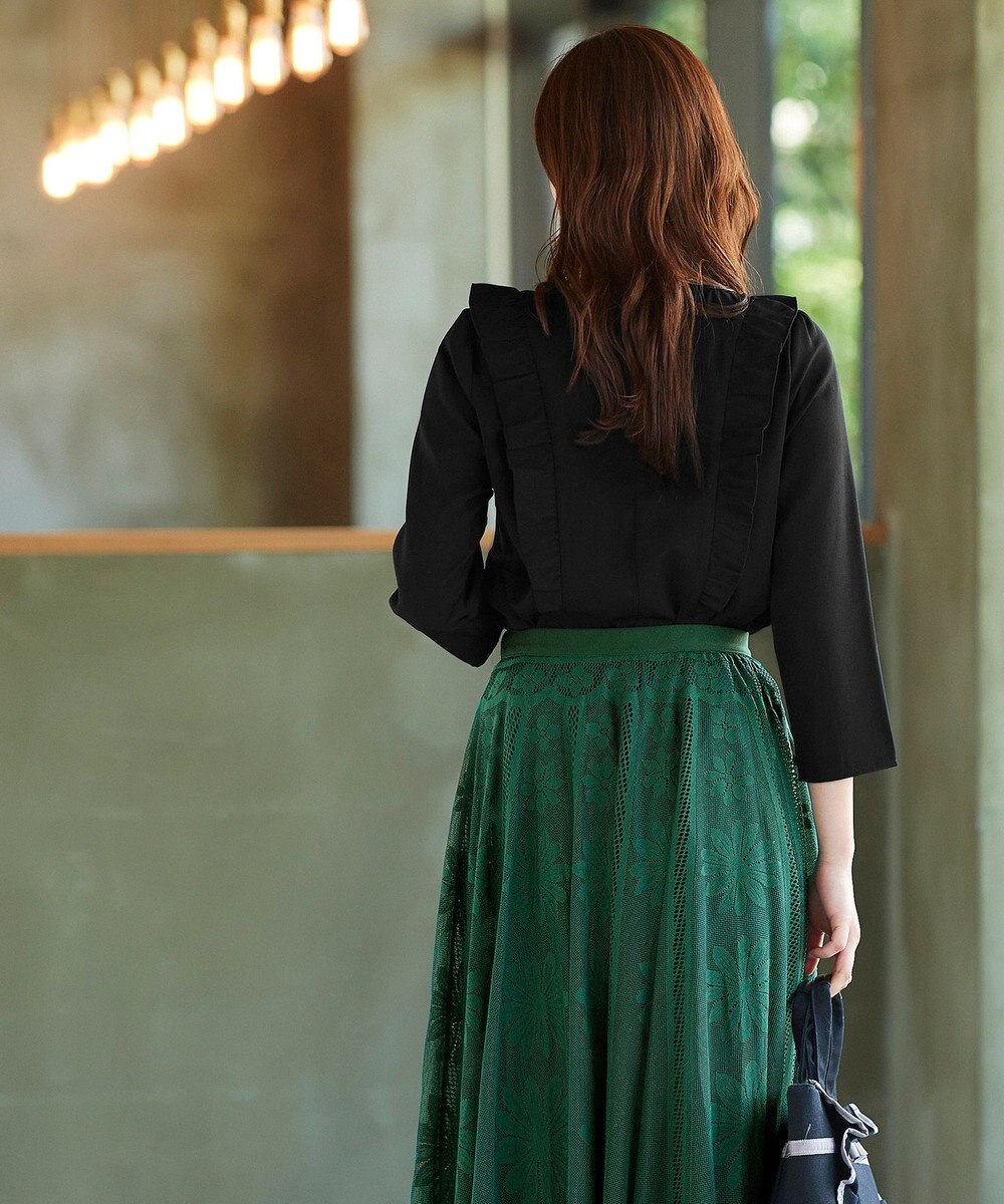 Tiaclasse 【洗える】フリルブラウス 