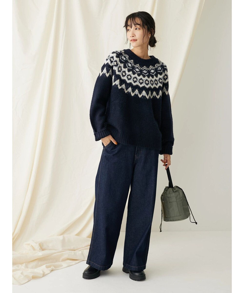 CRAFT STANDARD BOUTIQUE 求心柄ニットプルオーバー 