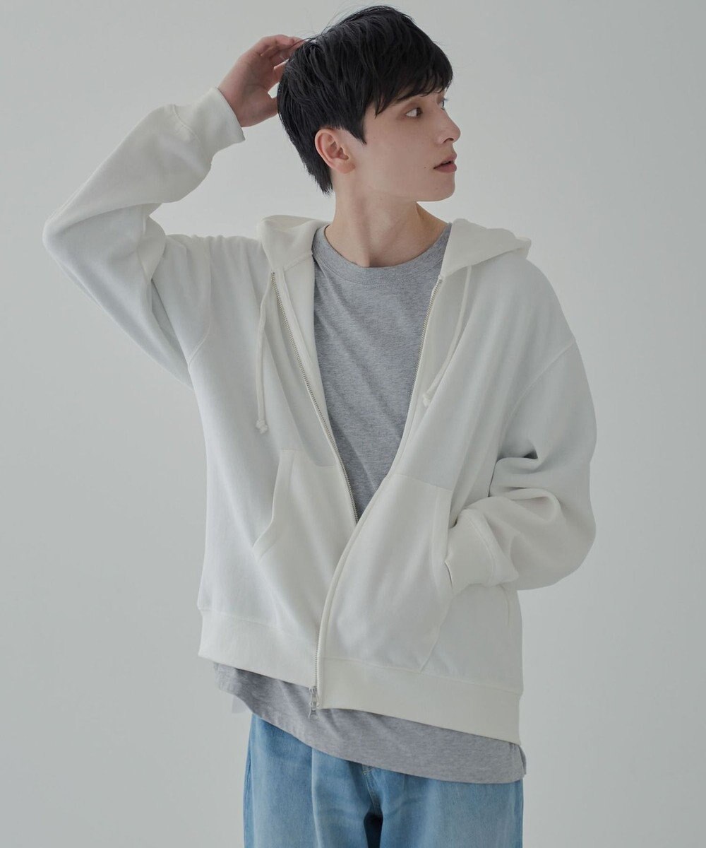 WEGO 【ユニセックス着用ITEM/SMLサイズ展開】リラックスフィットダブルZIPパーカー 