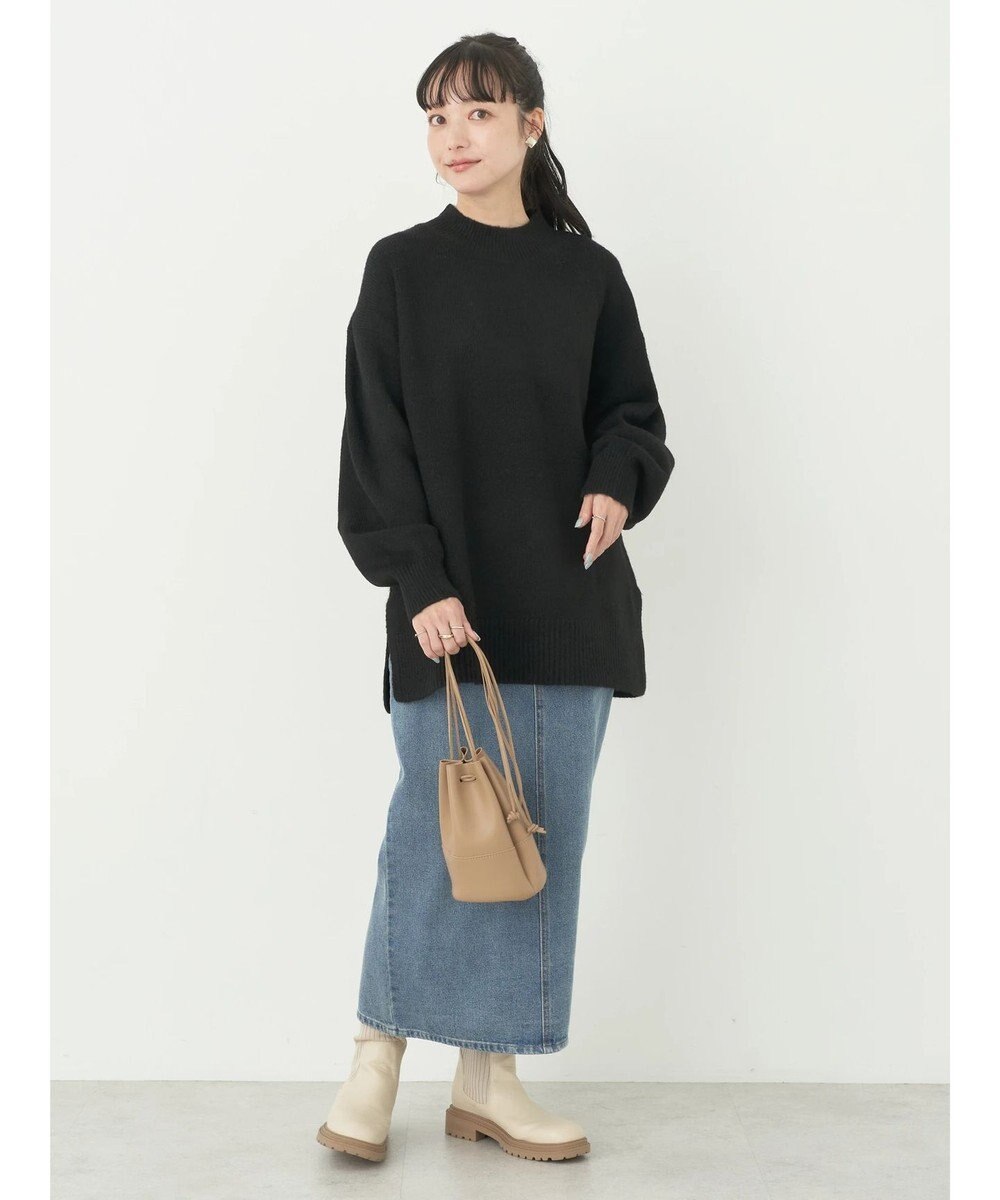 earth music&ecology ＦＬＵＦＦＹハイネックチュニック 